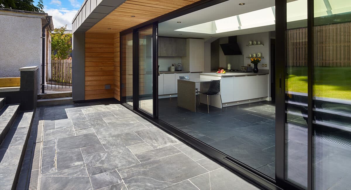 Contemporary extension to Scottish home