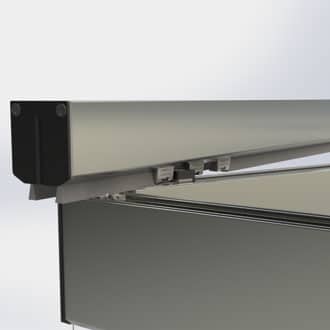 Optimal panel guidance without guide arm when opening and closing