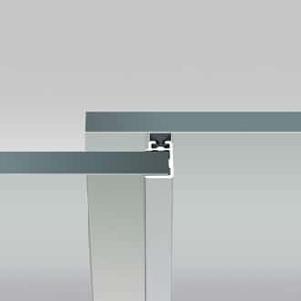 Increased driving rain and wind resistance by vertical frame profiles with brush gaskets, available as option.