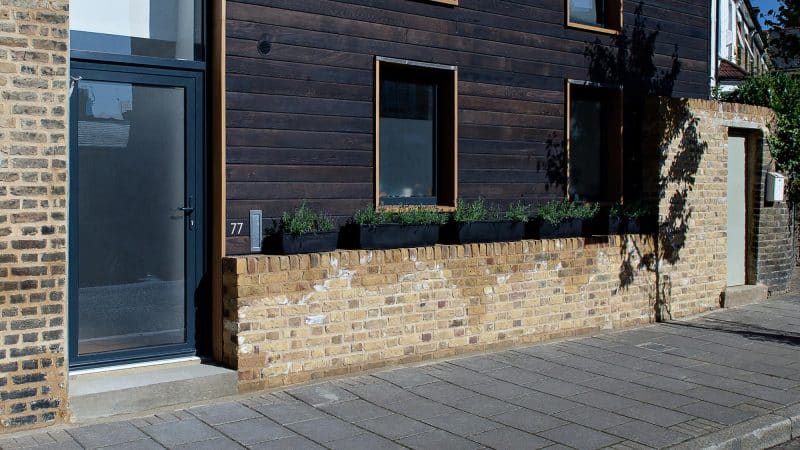 Contemporary aluminium front doors