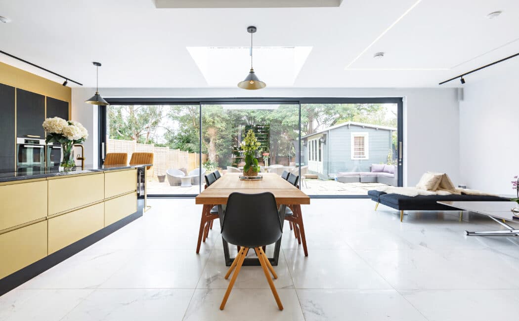 Stylish selfbuild family home with large sliding doors