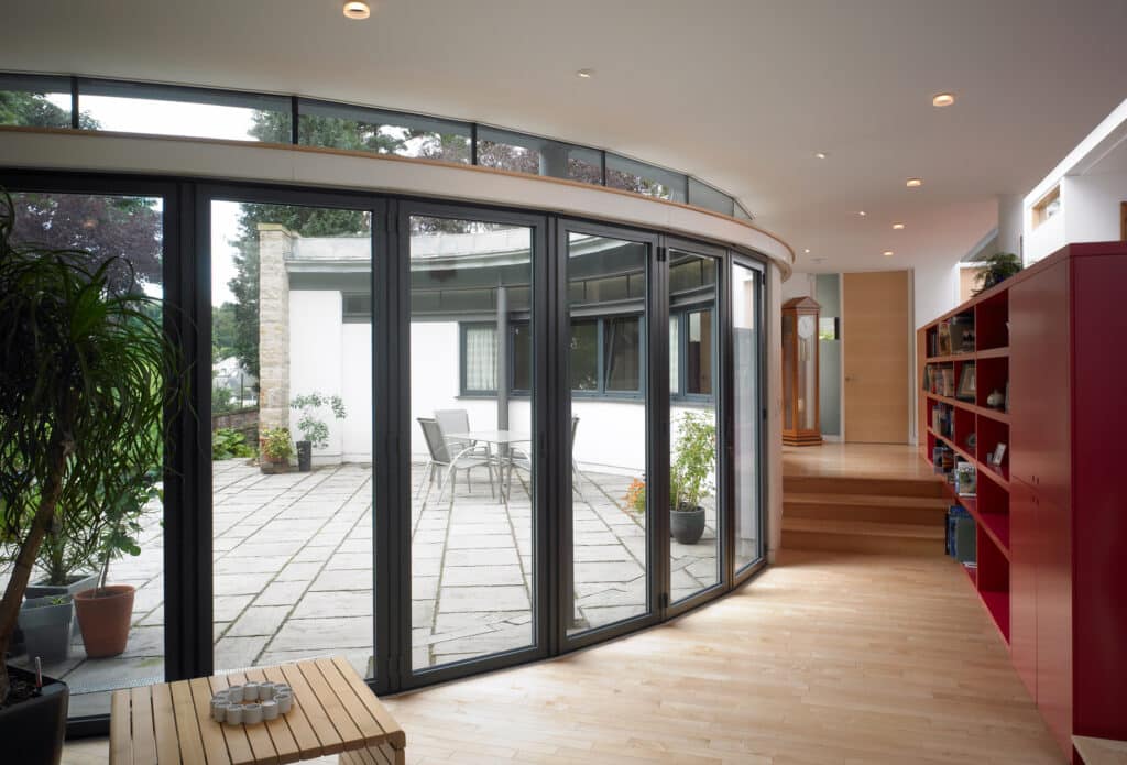 Curved Bifold doors
